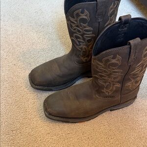 Brunt Brown Men's Cowboy Boots - Classic Western Pull-On